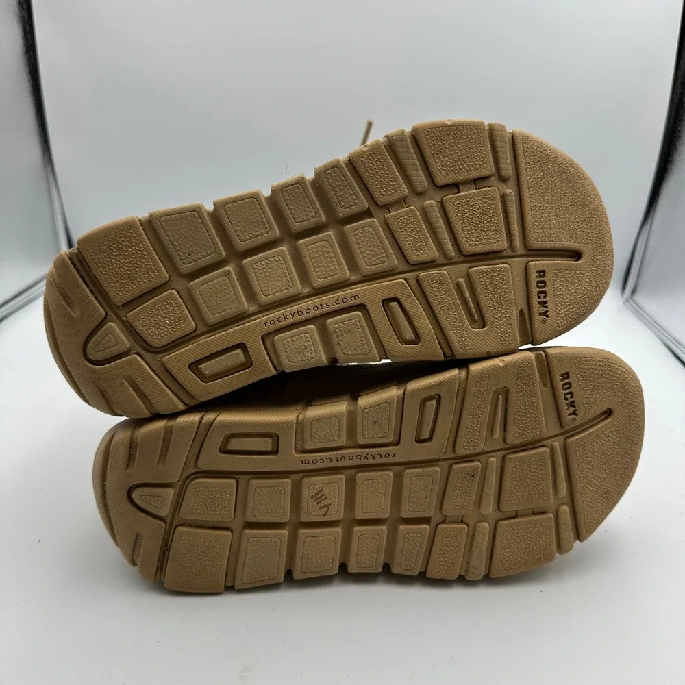 Rocky Outdoor Gear C4Trainer Tan Suede Leather Military‎ Tactical Boots Mens 5.5